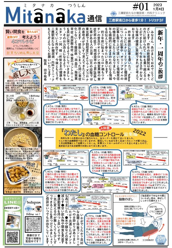 Magazine Mitanaka 2023Vol.1　新年・一周年のご挨拶