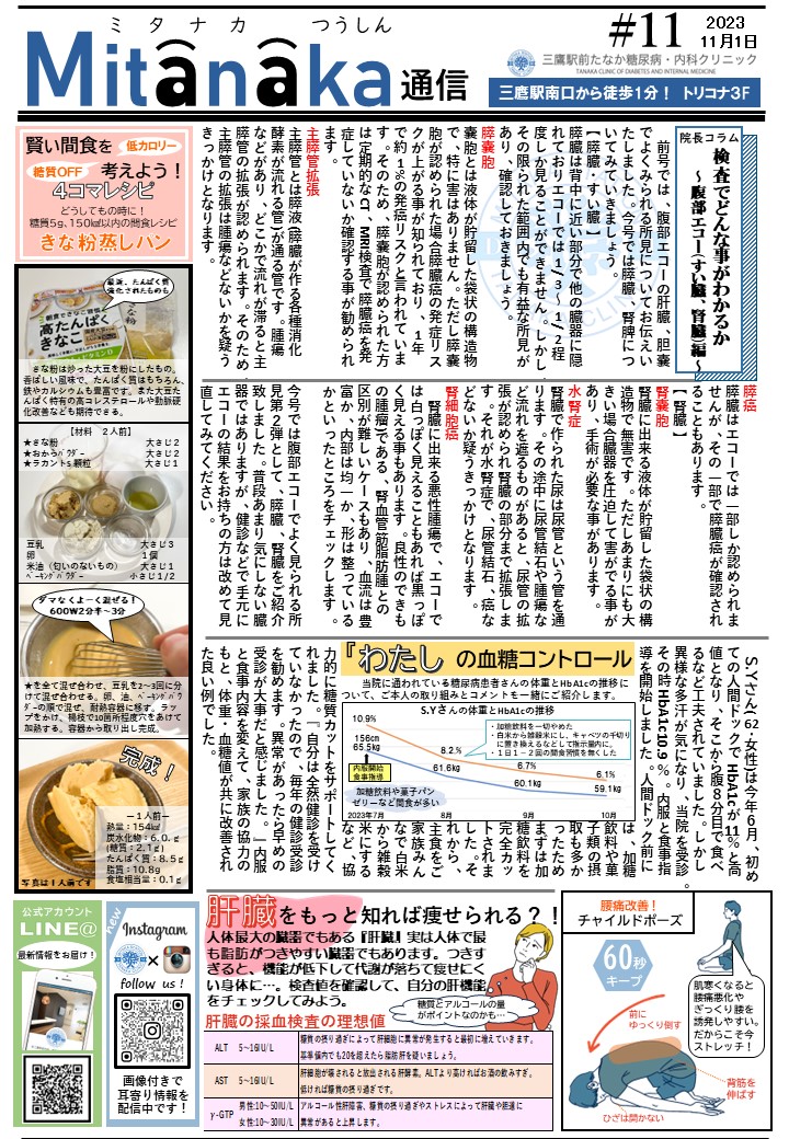 Magazine Mitanaka 2023Vol.11　腹部エコー（膵臓・腎臓編）